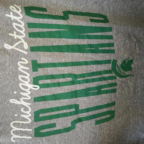 Michigan State Spartans Crop Top - Pressbox - Size Large - Picture 2 of 5